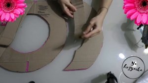 Объемная цифра Из картона и гофрированной бумаги? Как сделать объемную цифру 9?