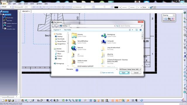 CATIA V5 DRAFTING EXERCISE (BRACKET) - BASIC DETAIL DRAWING & TITLE BLOCK TO PRINT SETUP (PDF) смотреть онлайн