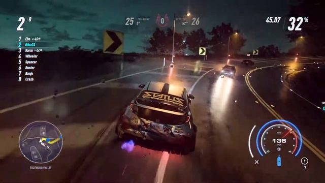 Honda Civic Type-R 2015 Silver Red - Night Race - NFS Heat Music Video смотреть онлайн