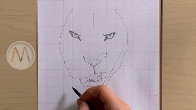 Как нарисовать Льва / How to draw Lion angry face смотреть онлайн