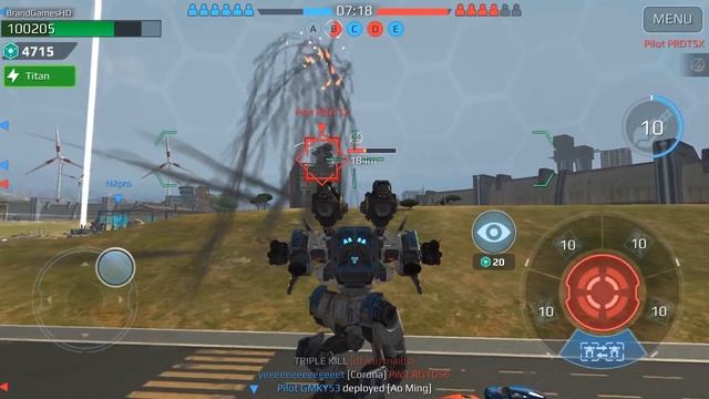 Hawk (Glacier) vs Hawk (Exodus) Weapon Test | War Robots смотреть онлайн