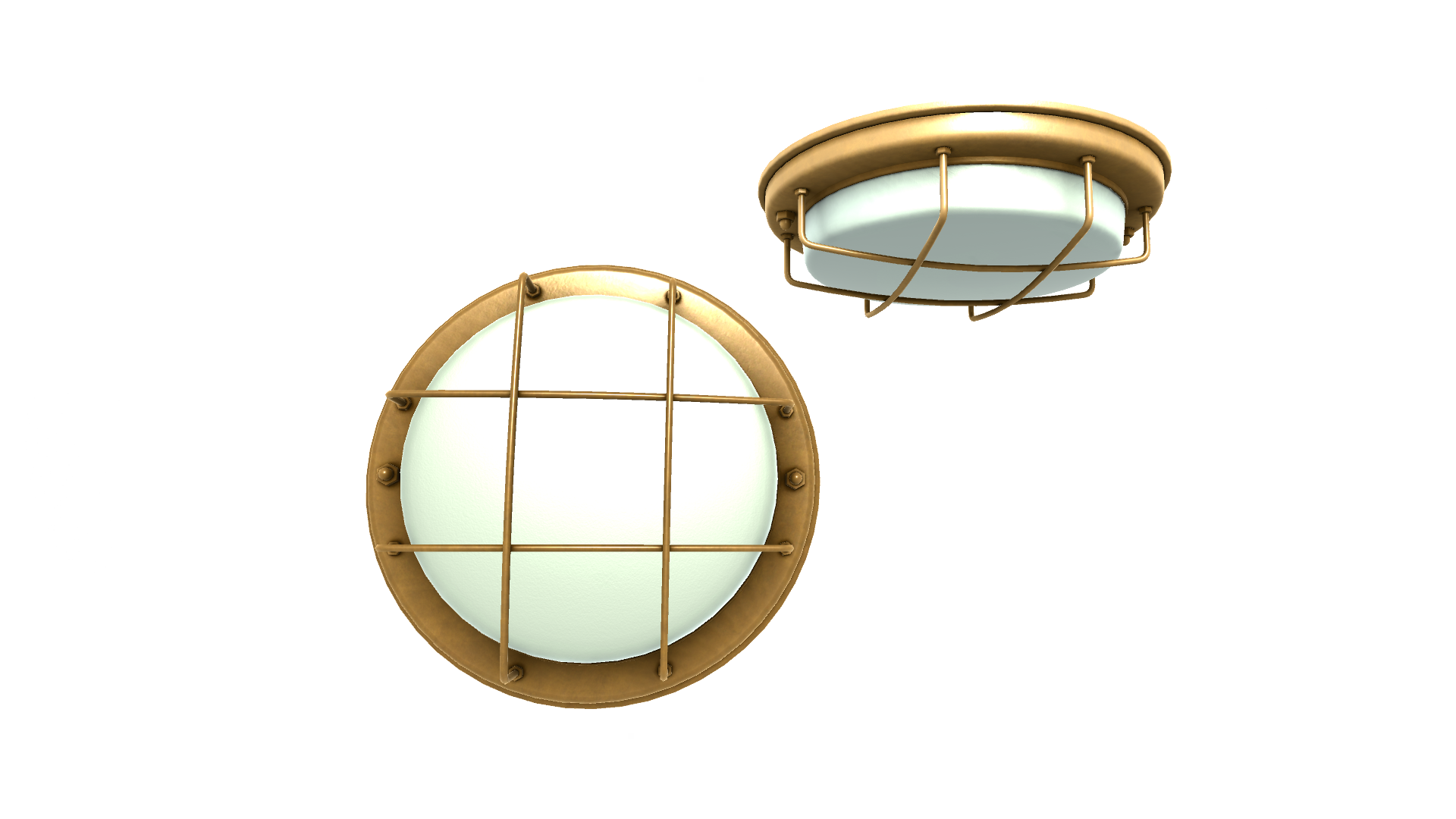 3D модель Светильник B. 3D model. "Ship lamp  B."