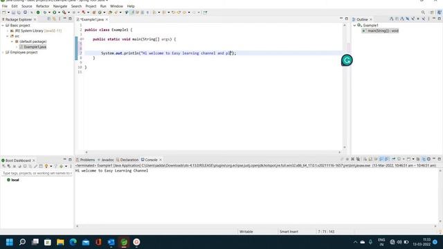 Java Basic coding videos // java tutorial //learn java coding in Telugu // Easy Learning Channel смотреть онлайн