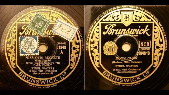 Ethel Waters - Miss Otis Regrets смотреть онлайн