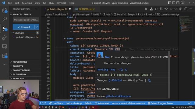 Turning OpenSCAD Files into STL Meshes with GitHub Actions смотреть онлайн