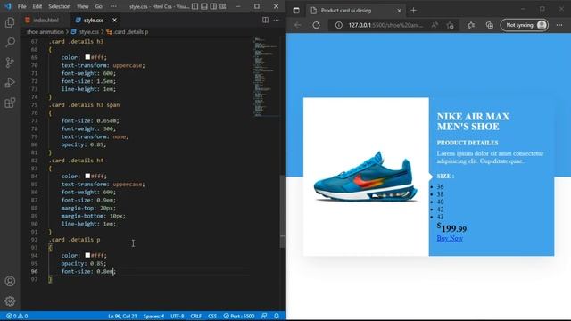 Shoe Animation Card | @OnlineTutorialsYT @uzzbe_dls | PROGRAMING GROUP | #7 day смотреть онлайн