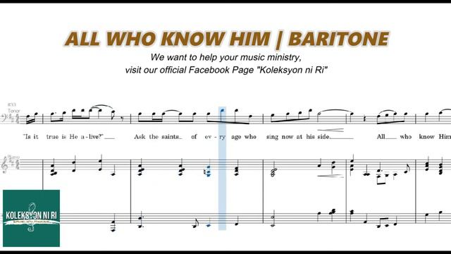All Who Know Him | Baritone | Vocal Guide by Bro. Genesis Abalos смотреть онлайн