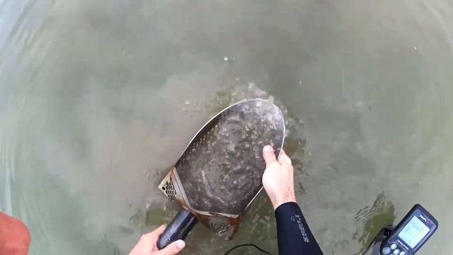 Поиск с Симплексом на пляже в воде. Nokta Makro Simplex. смотреть онлайн