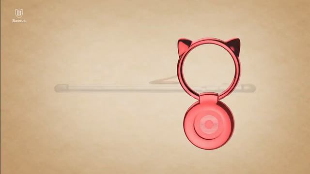 Кольцо-держатель Baseus Cat Ear Ring смотреть онлайн
