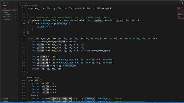 Rust tutorial: 3d cube - No talking #rust #rustlang #kube смотреть онлайн
