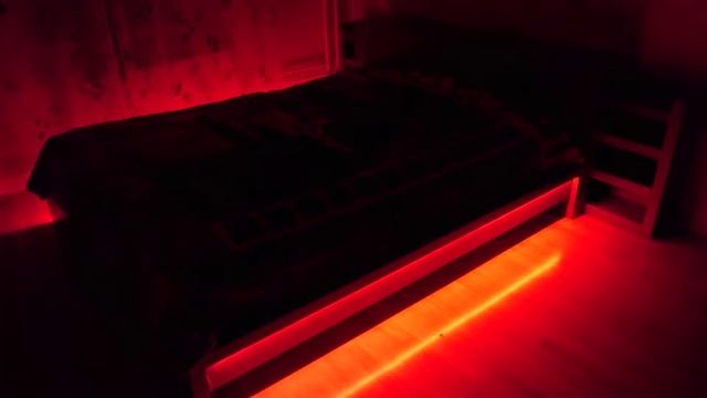 Кровать с подсветкой RGB смотреть онлайн