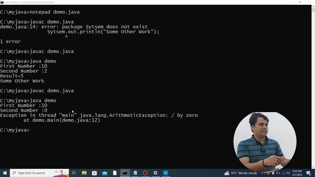EP-31: (Java Tutorial) : try & catch Statement in Java( Exception Handling - 1 ) смотреть онлайн