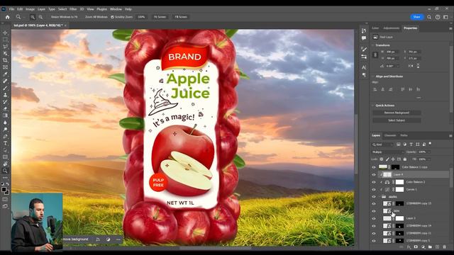 Expert-Level Product Advertising Design ✅🔥 Full Photoshop Manipulation tutorial смотреть онлайн