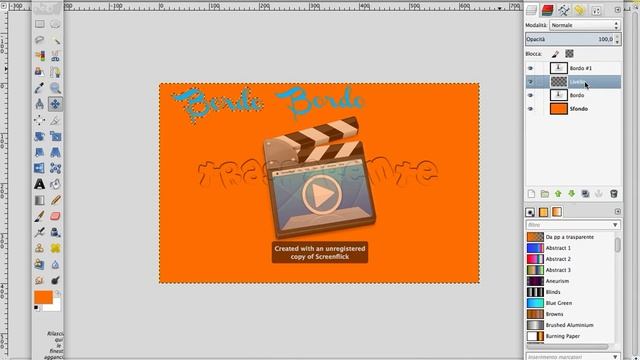 Creare effetti nelle scritte su Gimp(2/4-scritta con bordo) смотреть онлайн