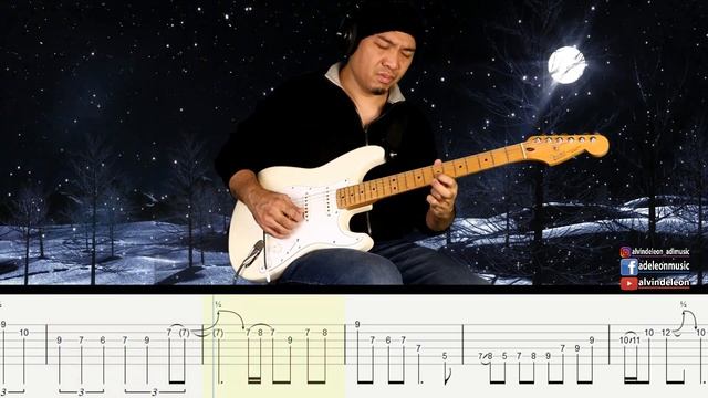 White Christmas Guitar Instrumental Cover with Tabs - Alvin De Leon смотреть онлайн