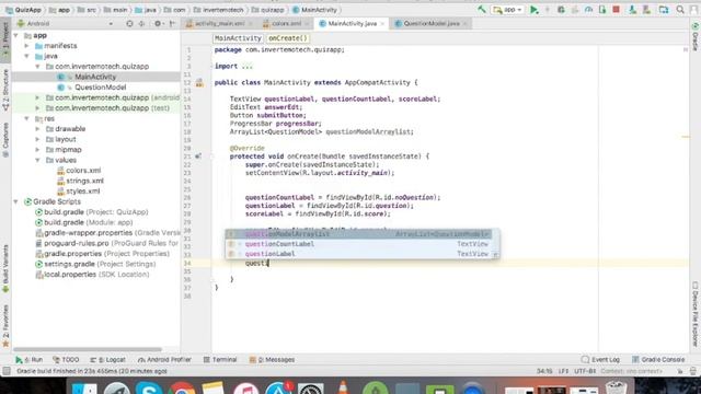 Create simple quiz application using android studio. смотреть онлайн