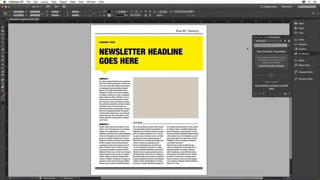 Adobe InDesign Tutorial: How to Create a Newsletter смотреть онлайн