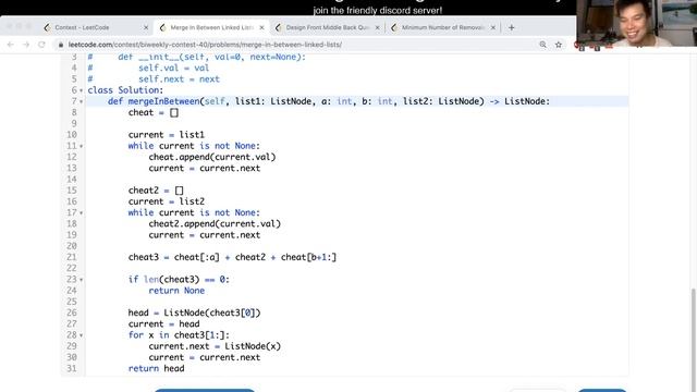1669. Merge In Between Linked Lists (Leetcode Medium) смотреть онлайн