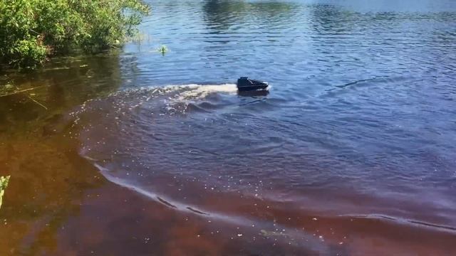КАРПОВЫЙ КОРАБЛИК для завоза прикормки или снастей. Тест на воде. Часть 2 смотреть онлайн