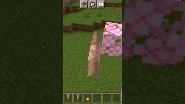 Декорация с листвой сакуры) #minecraft #майнкрафт #декорация         #декорациямайнкрафт