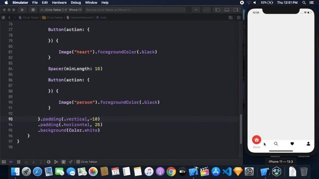 Circular Tab Bar Item Using SwiftUI - Custom Tab Bar Using SwiftUI - SwiftUI Tutorial смотреть онлайн