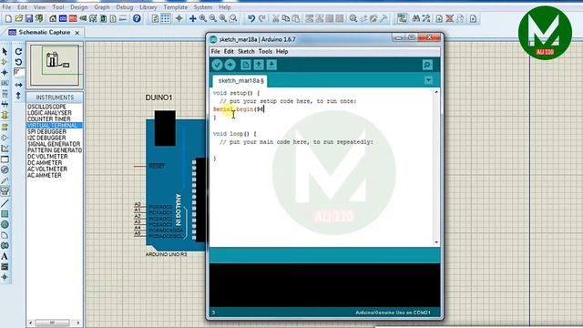 How To Use Serial Monitor In Proteus | Arduino UNO