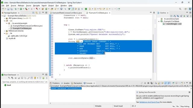 Projeto Java de Acesso BD com com JDBC e SQLite смотреть онлайн