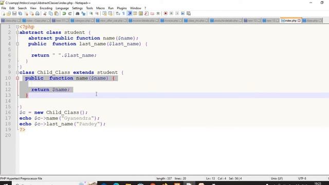 Abstract Classes in PHP смотреть онлайн