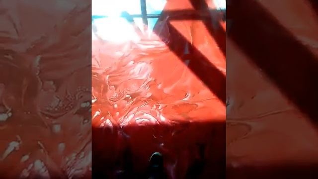 Наливной пол (декор муар), пример готовой работы