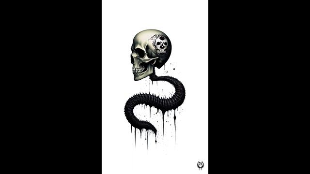 ai art Stable Diffusion DeMiTriX Tattoo sketch skull - DeMiTriX - Implant Conveyor смотреть онлайн