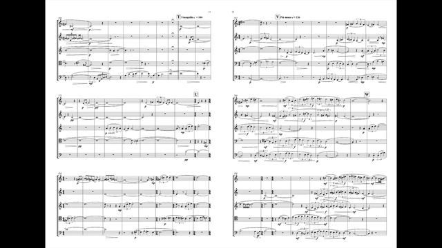 Ian Stephens - Ultramarine for Brass Quintet - scrolling score смотреть онлайн