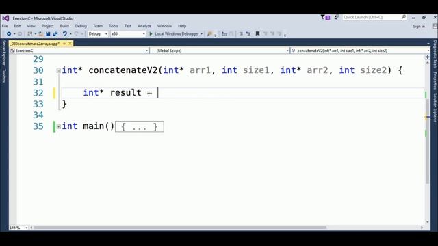 concat arrays in c++ смотреть онлайн