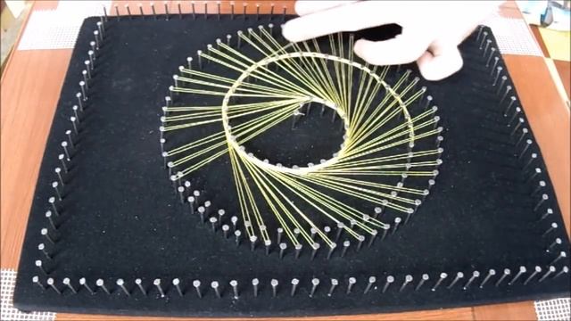 espiral con hilos tensados, String Art смотреть онлайн