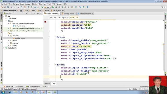 53 Android app development tutorial for beginners using Android studio | Resources -Clip Drawable смотреть онлайн