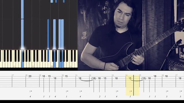 Erik Satie Gymnopedie N 2 for Electric guitar with tabs смотреть онлайн
