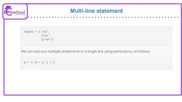 #Python Statements | Ekascloud | English смотреть онлайн