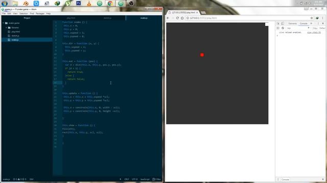 Snake Game in P5.js | Easiest Way | Atom Editor смотреть онлайн