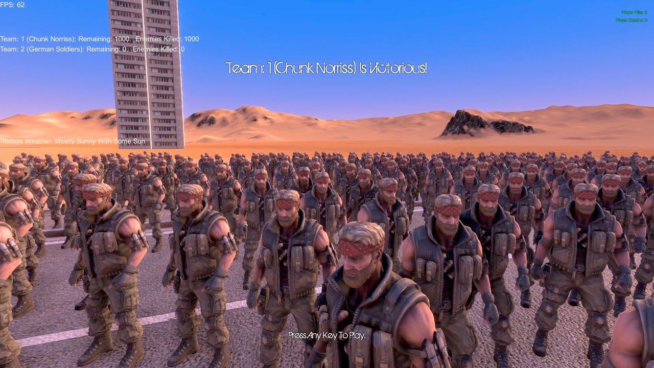 Chuck Norris Vs German Soldier - Ultimate Epic Battle Simulator