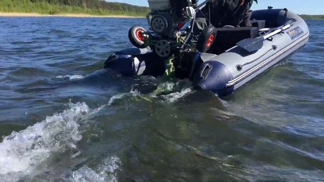 Транцевые колеса на струбцинах + болотоход смотреть онлайн