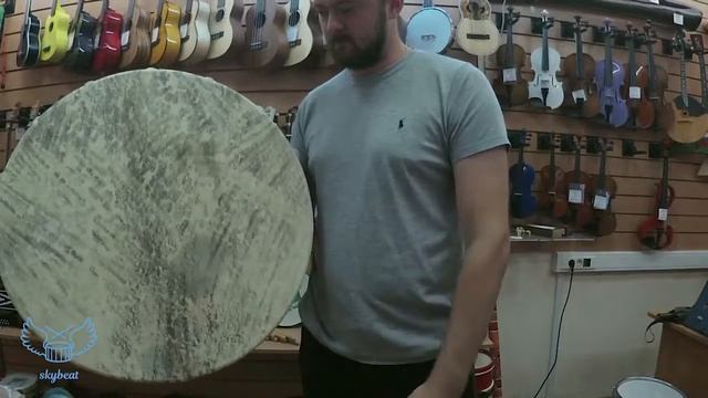 Шаманский бубен из Хакасии 60см мастера Сергея Чаркова пример звучания смотреть онлайн