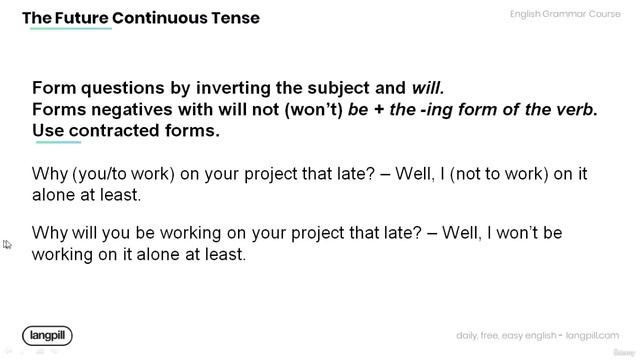 002 Review it! Future Continuous Tense смотреть онлайн