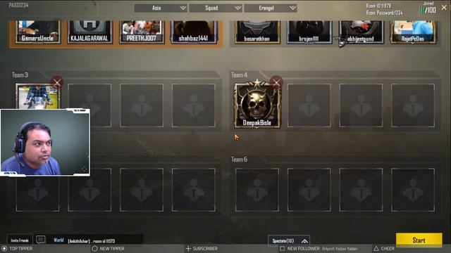 CUSTOM ROOM (Subs And Share) :: PUBG (Gamer Uncle) :: THEROCKGAMEON