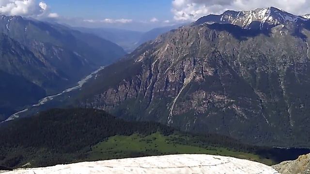 Домбай, 2 очередь канатной дороги, высота 3008 м смотреть онлайн