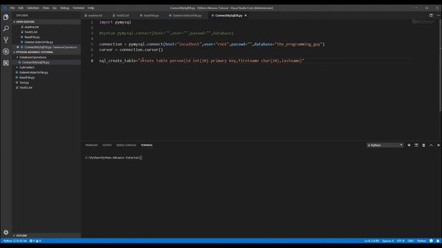 Python MySQL Database Connection using MySQLConnector|CRUD Operation|How to connect MySQL and Pytho смотреть онлайн