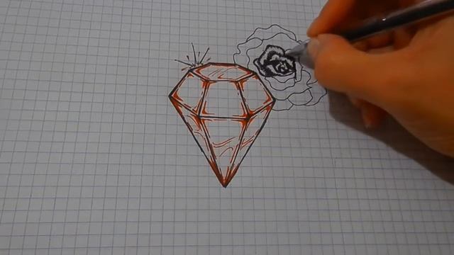 Как Нарисовать Алмаз, Бриллиант #24/ How To Draw A Diamond смотреть онлайн