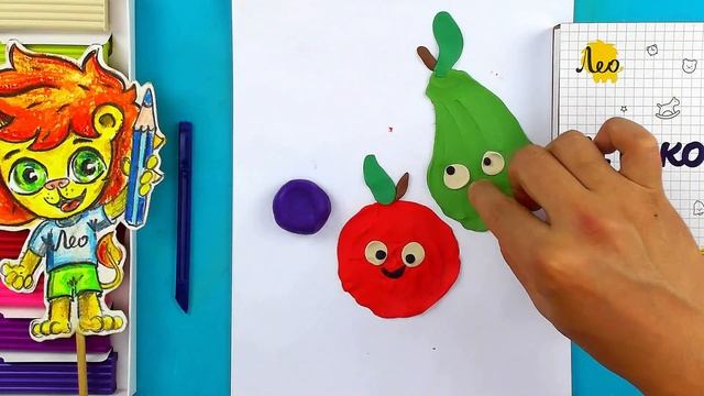Лепим ФРУКТЫ из пластилина смотреть онлайн