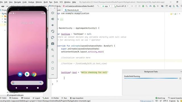 Baisc kotlin program| Null safety in kotlin Safe calls, Elvis operator, !! ope .#kotlin 3 program. смотреть онлайн
