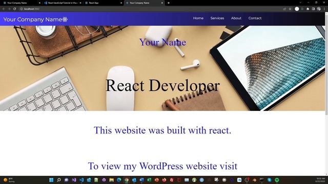 React Website смотреть онлайн