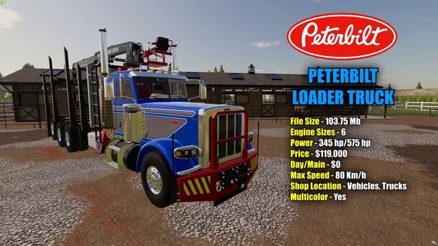 Peterbilt Mack & Ford Loader Trucks Mod Review Farming Simulator 19 смотреть онлайн