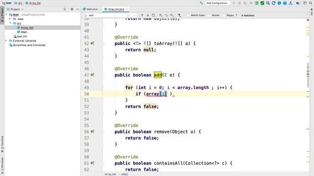 Пишем свой класс ArrayList. Методы get() and add() смотреть онлайн